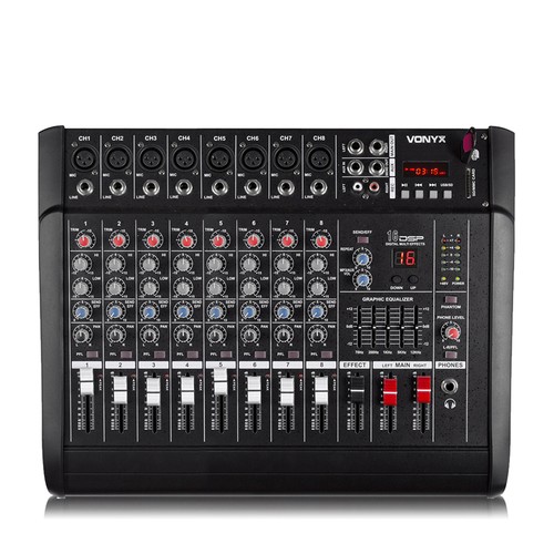 Vonyx am8a channel powered - 8-channel,